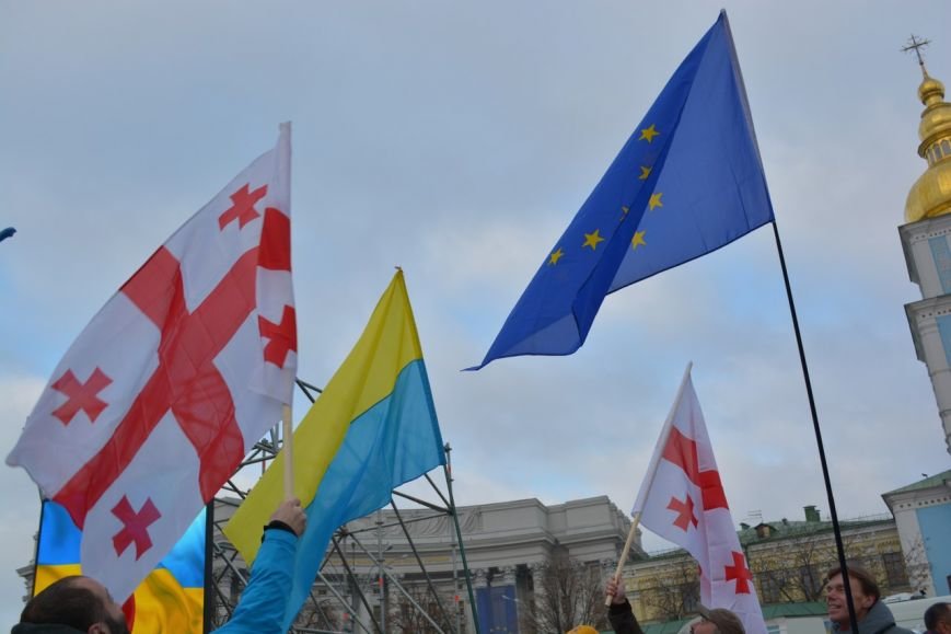 митинг грузия