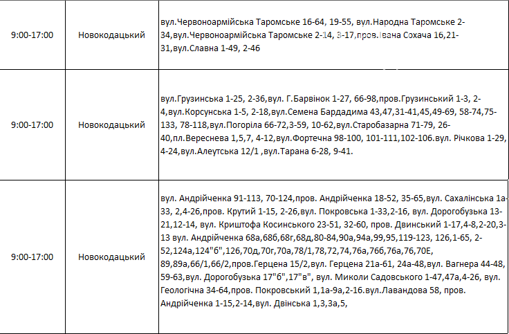 По каким адресам завтра в Днепре не будет света: график на 29 октября , фото-4