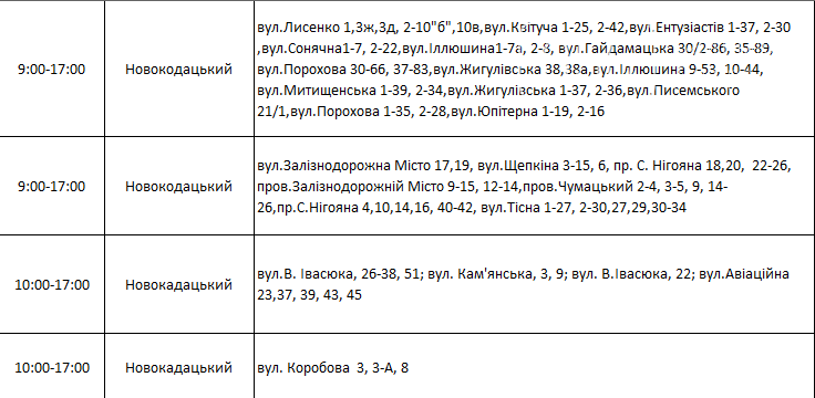 По каким адресам завтра в Днепре не будет света: график на 29 октября , фото-6