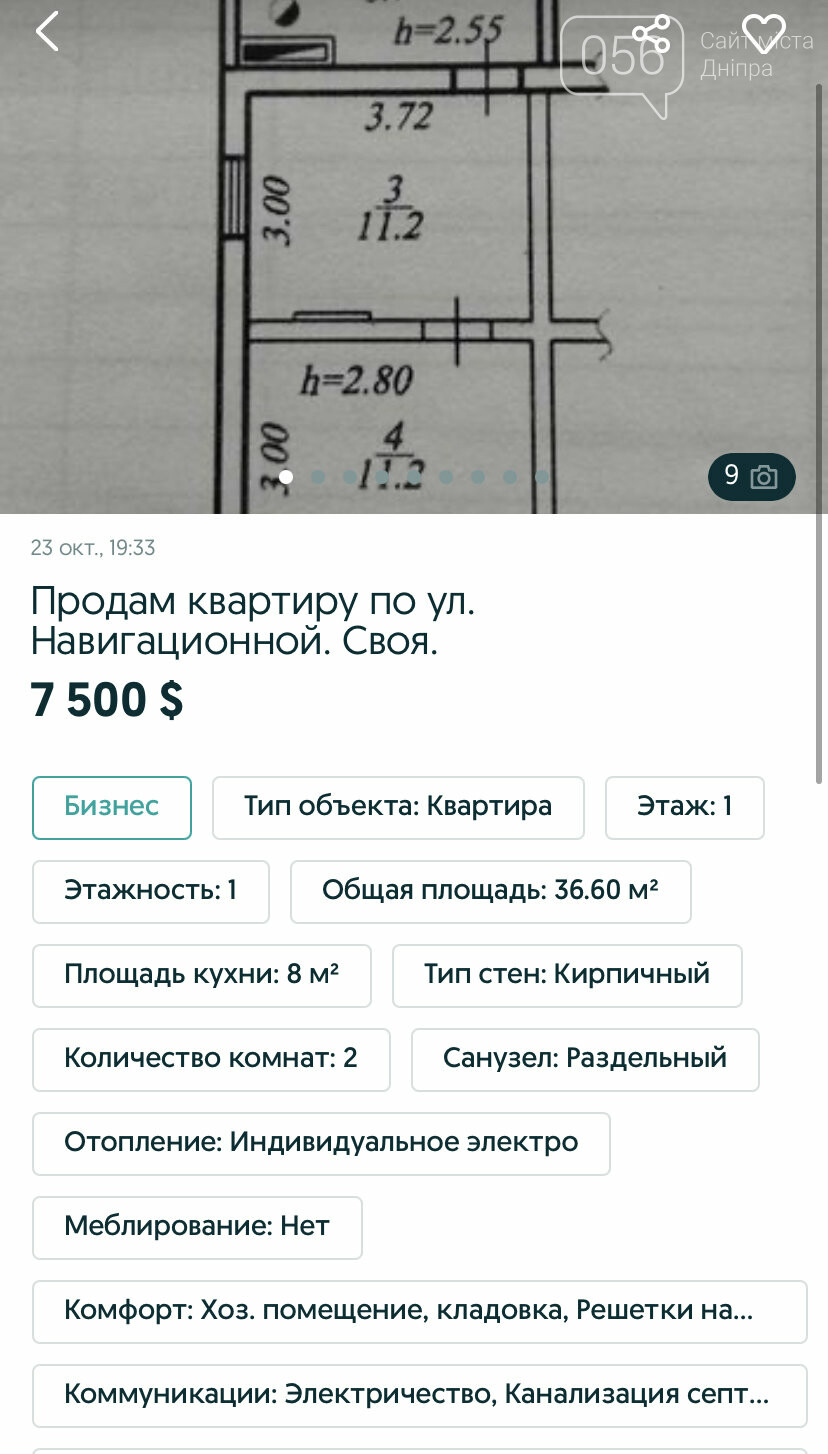 От 5000 $ и с душем на кухне: самые дешевые квартиры, что продаются в Днепре , фото-7