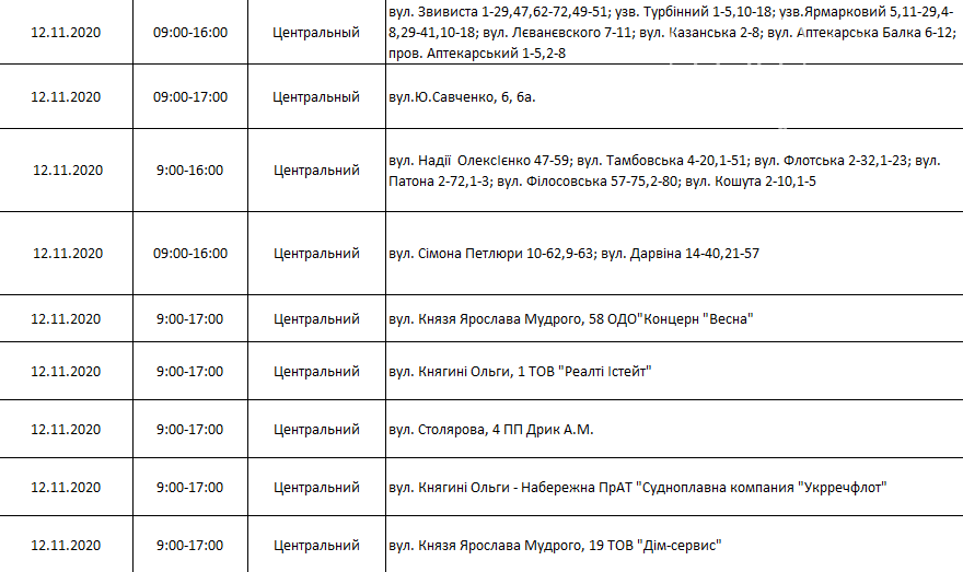 По каким адресам и в какое время в Днепре на этой неделе не будет света, фото-14