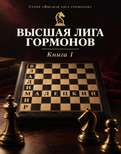 Обложка книги «Высшая лига гормонов» Обложка книги «Высшая лига гормонов» — Владимир Малецкий