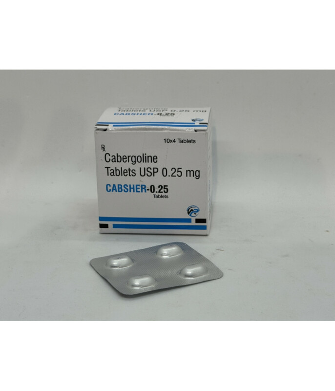 Каберголин CABSHER 4 таб 0,25 мг ASHER Pharma