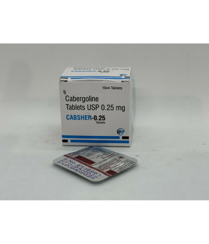 Каберголин CABSHER 4 таб 0,25 мг ASHER Pharma - Зображення 1