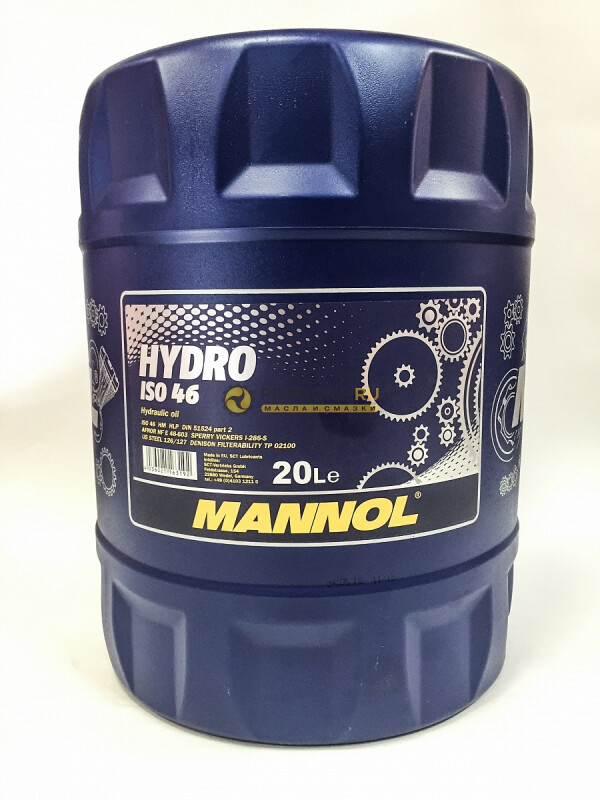 Гидравлическое масло Mannol Hydro ISO 46 20л - Зображення 1