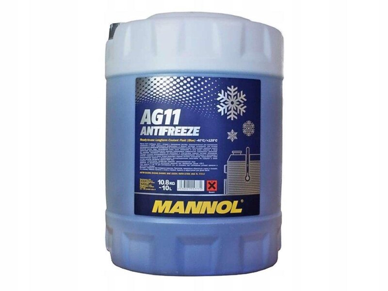 Охлаждающая жидкость Mannol Antifreeze AG 11 Longterm синий 10л - Зображення 1