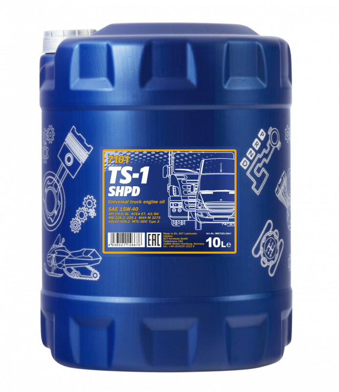 Моторное масло Mannol TS-1 Truck Special 15w40 10л SHPD
