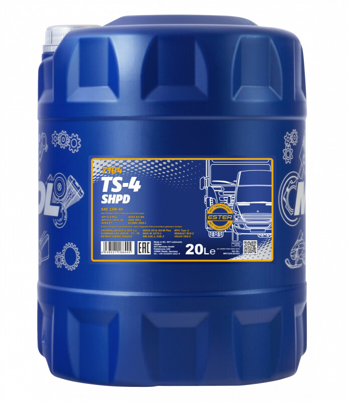 Моторное масло Mannol TS-4 Truck Special Extra 15w40 20л SHPD - Изображение 1