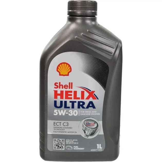 Моторное масло Shell Helix Ultra ECT Multi C3 5w30 1л C3 (12)