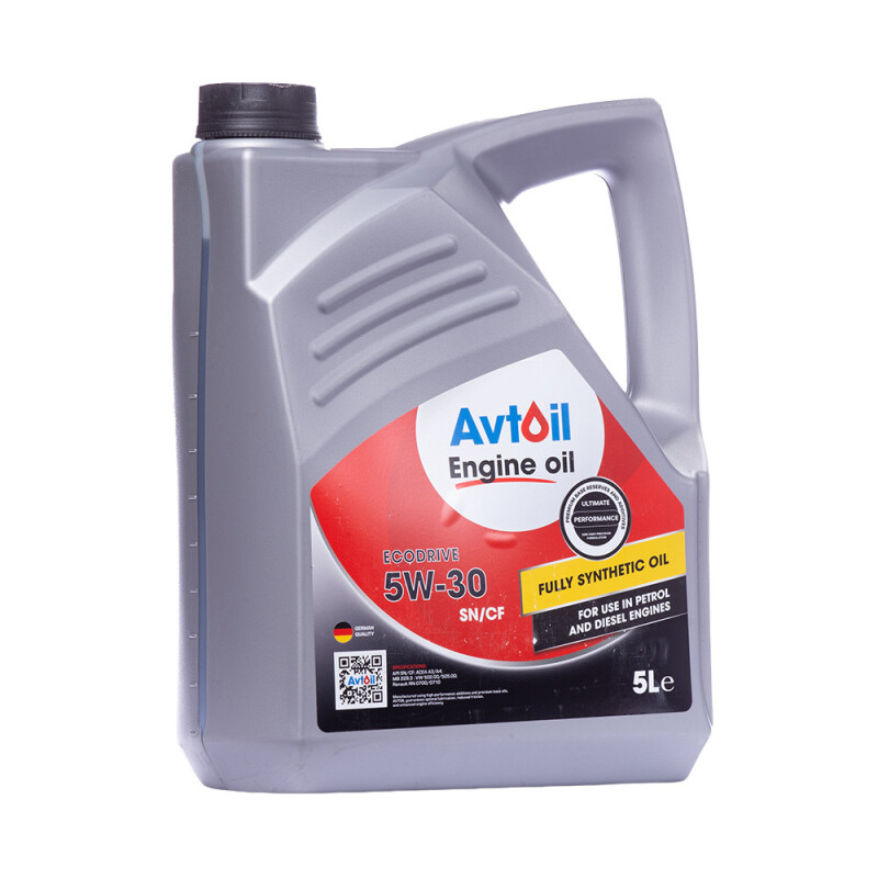 Синтетическое моторное масло Avtoil EcoDrive 5W-30 SN/CF (5 л) - Изображение 1