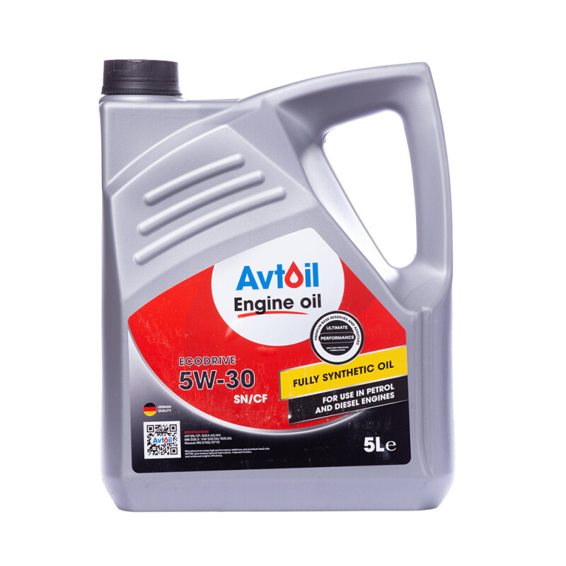 Синтетическое моторное масло Avtoil EcoDrive 5W-30 SN/CF (5 л)