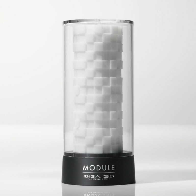 Мастурбатор Tenga 3D Module білий, 24 х 7 см - Изображение 3