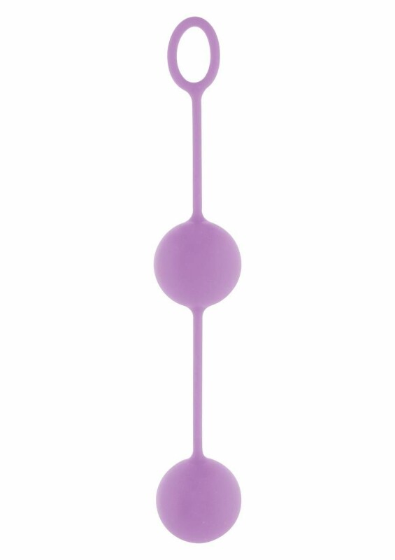 Вагінальні кульки Toy Joy на м'якій зчіпці, бузкові, 3.5 см