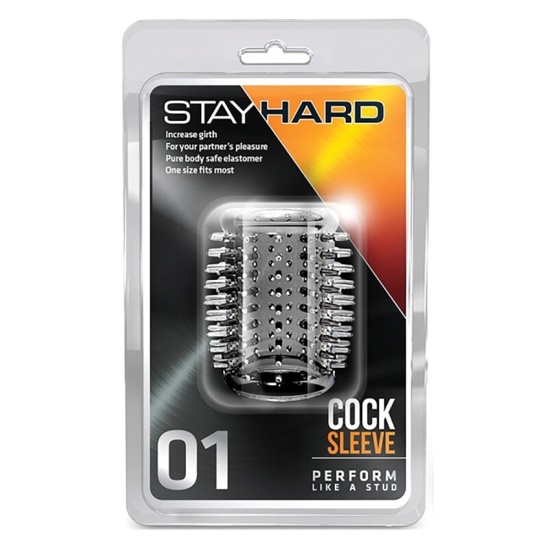 Насадка на пеніс Blush Stay Hard відкрита з шипами, прозора, 5 х 2.5 см - Изображение 1