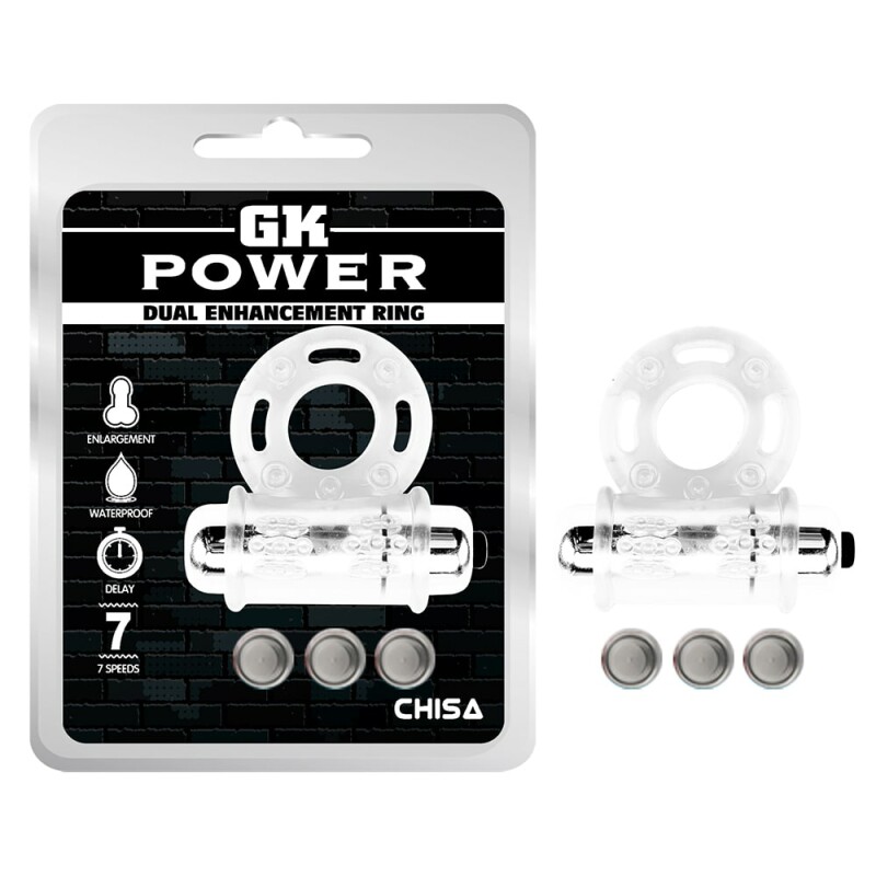 Ерекційне віброкільце Chisa Get Lock гнучке, прозоре, 1.5 см