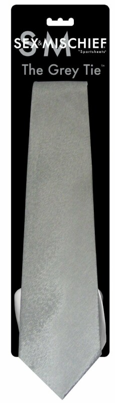 Краватка для зв'язування Sex &amp; Mischief The Grey Tie сіра, One Size - Изображение 1