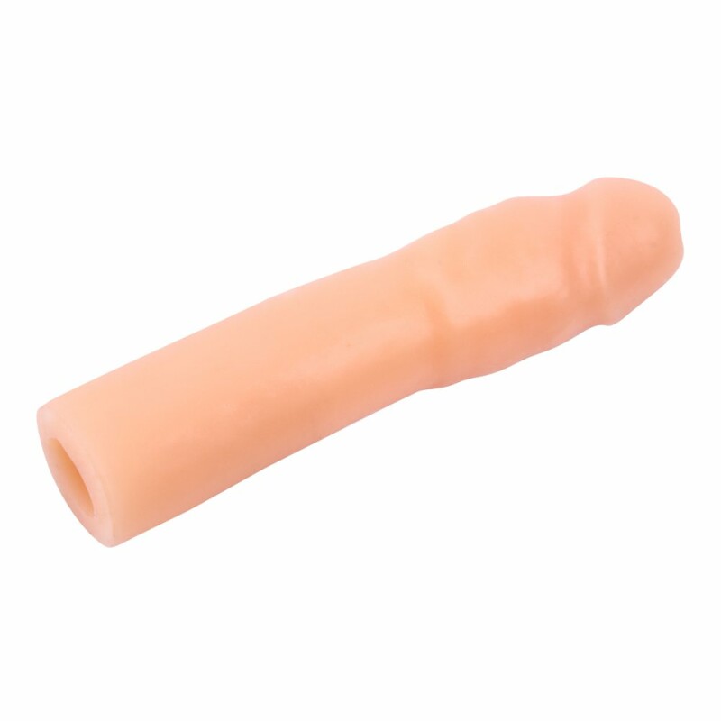 Насадка на пеніс Chisa Real Feel Sleeve реалістична, подовжуюча, бежева, 16.8 х 4 см - Изображение 1
