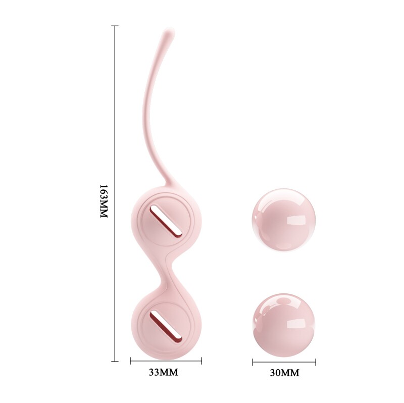 Вагінальні кульки Pretty Love Kegel Tighten рожеві, 16.3 х 3.3 см - Изображение 6