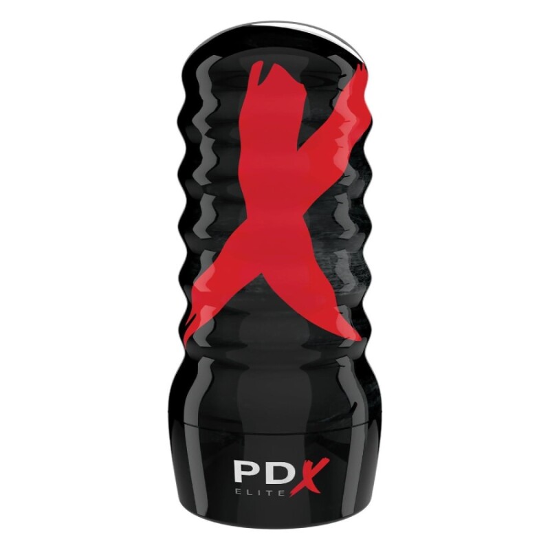Мастурбатор-анус Pipedream PDX Elite в колбі, чорний, 18.5 х 8.4 см - Изображение 2