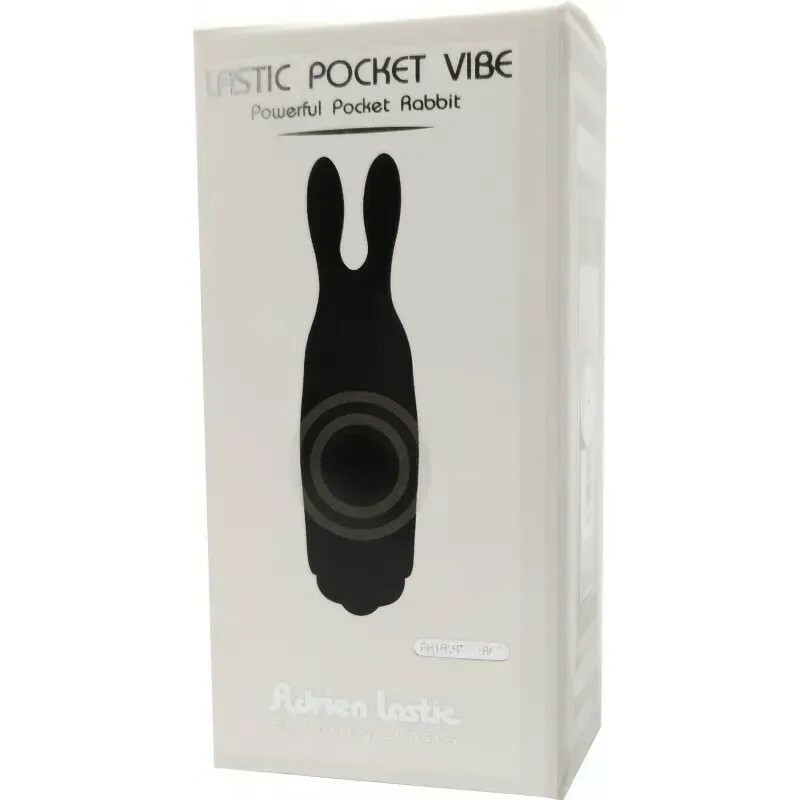Мінівібратор Adrien Lastic Rabbit чорний, 8.5 х 2.3 см - Изображение 2