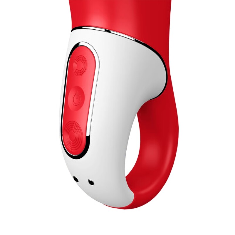 Вібратор у формі квітки Satisfyer Vibes Power Flower з м'якими пелюстками, червоний, 18.8 х 5.2 см - Зображення 4