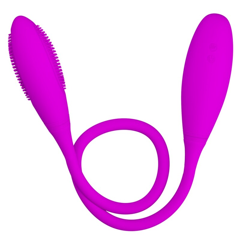 Подвійне віброяйце Pretty Love Snaky Vibe гнучке, фіолетове, 60 х 3.2 см - Зображення 1