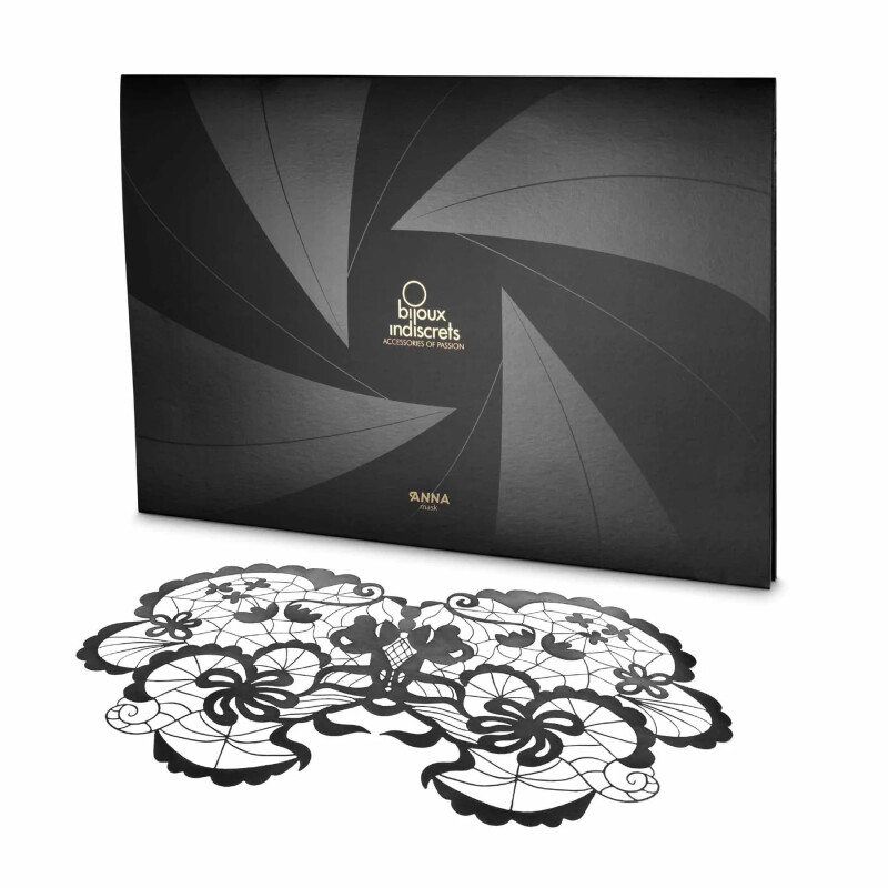 Самоклеюча вінілова маска Anna Bijoux Indiscrets, чорна, One Size - Зображення 6