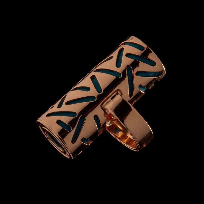 Вібратор на палець в золоті ML Creation (My Love) Gold Finger Green - Зображення 7