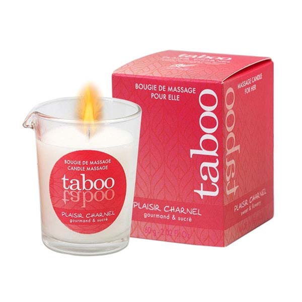 Масажна свічка RUF, 60 г, Taboo Candle Sensual Cocoa з ароматом квітки какао - Изображение 2