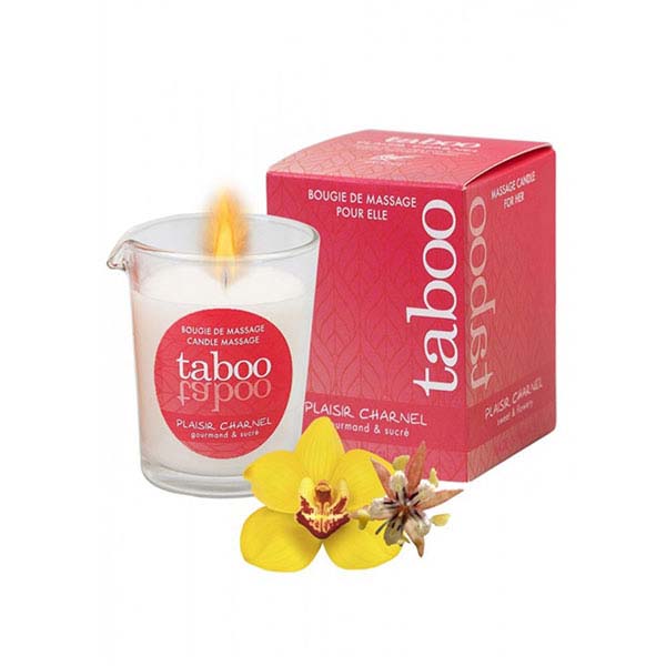 Масажна свічка RUF, 60 г, Taboo Candle Sensual Cocoa з ароматом квітки какао - Изображение 1