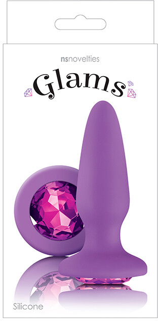 Анальна пробка glams purple gem - Изображение 1