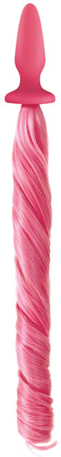 Анальна пробка з хвостом Поні, Unicorn Tails, NS Novelties pink - Изображение 1