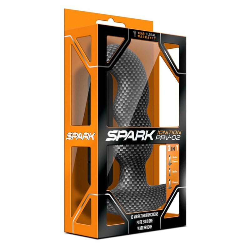 Вібромасажер простати Blush Spark рельєфний, чорний, 15.2 х 3.3 см - Зображення 1