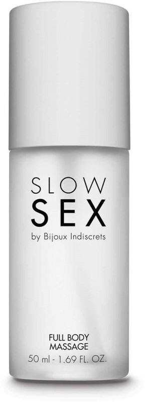 Гель для масажу всього тіла на силіконовій основі FULL BODY MASSAGE Slow Sex by Bijoux Indiscrets, 50 мл - Зображення 1
