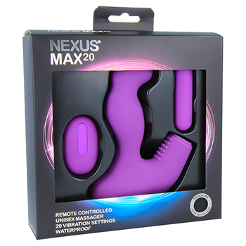 Вібромаажер простати Nexus Max 20 з пультом, фіолетовий, 10 х 4 см - Изображение 2