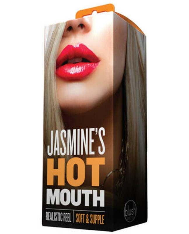 Мастурбатор ротик, тілесного кольору, з силікону X5 MEN Jasmines HOT MOUTH BEIGE - Изображение 3