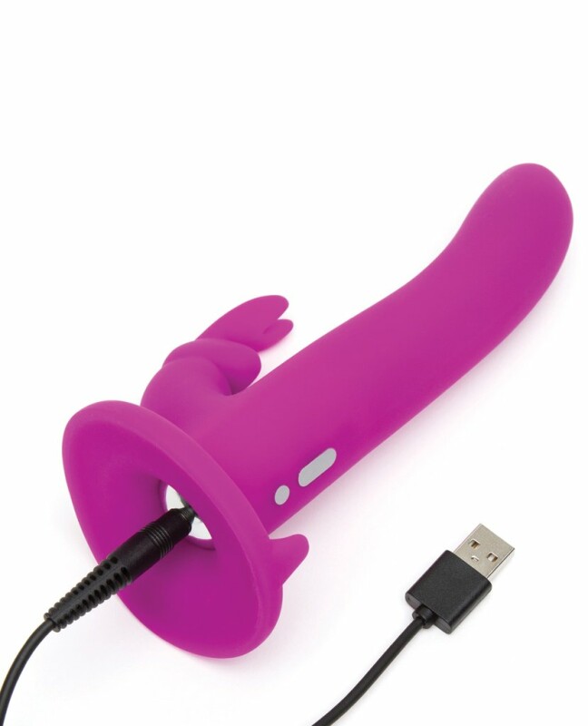 Вібрострапон кролик з трусиками Happy Rabbit 17.8 см діаметр-3,2 см. - Изображение 3