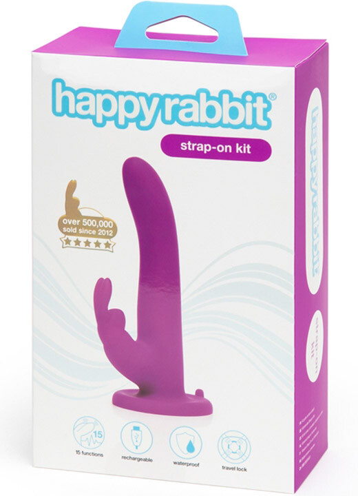 Вібрострапон кролик з трусиками Happy Rabbit 17.8 см діаметр-3,2 см. - Изображение 4
