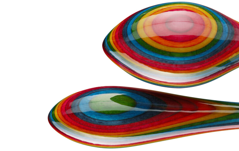 Дерев'яна анальна пробка Teatiamo Rainbow Large - Изображение 3
