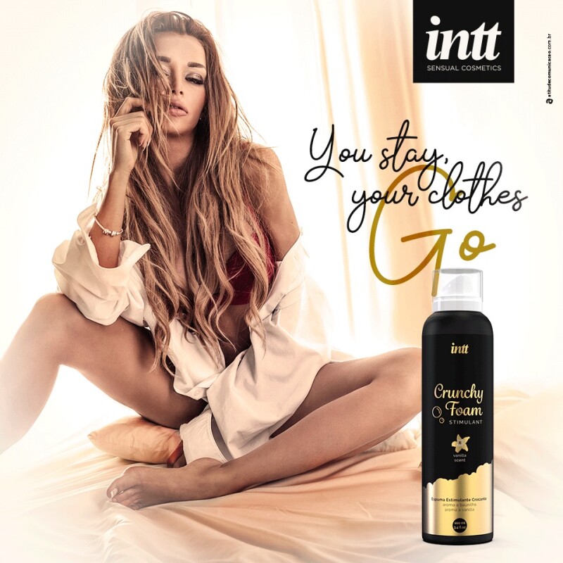 Масажна піна Intt 100 мл Crunchy Vanilla хрумка - Изображение 3