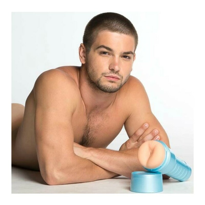 Мастурбатор-анус FleshLight в колбі, кібершкіра, бежевий, 24.8 х 10.2 см - Изображение 4
