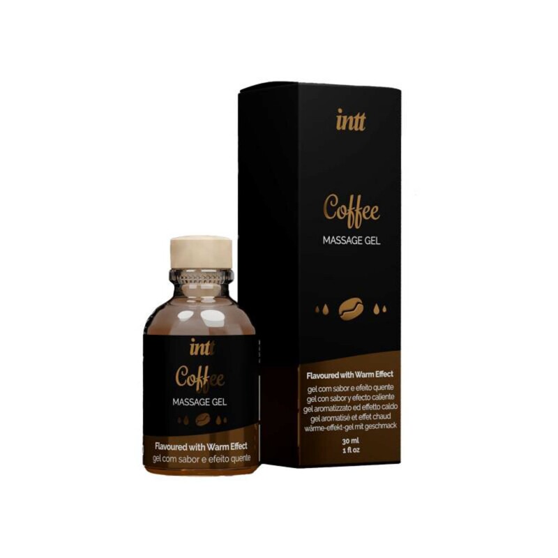 Масажний гель Intt Coffee, 30 мл, зі зігріваючим ефектом, зі смаком кави - Зображення 1