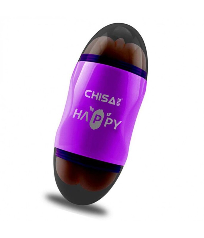 Мастурбатор вагина и анус двухсторонний с вибрацией - Happy Cup Mouth & Ass Masturbator - Изображение 1