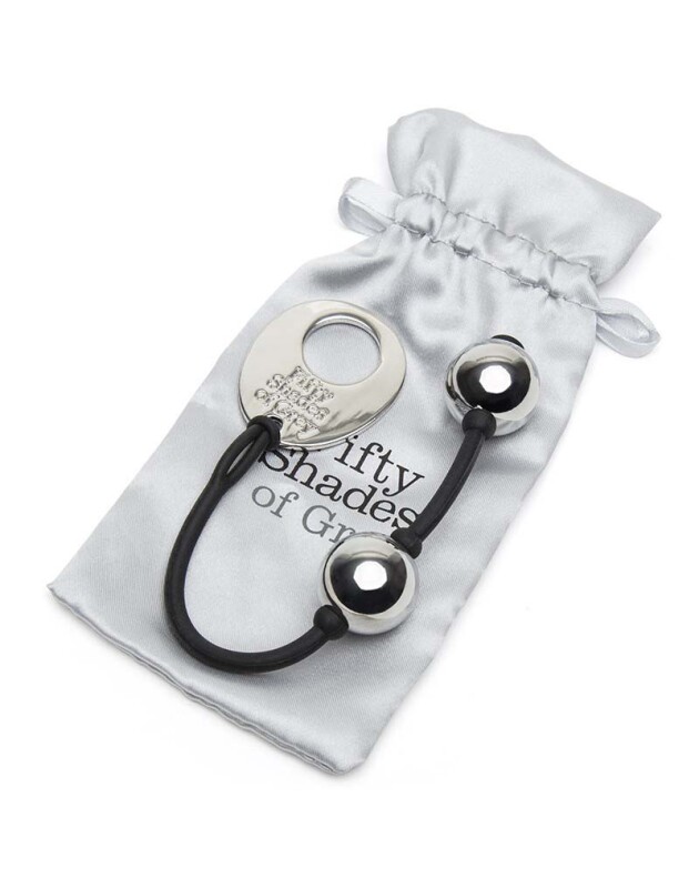 Вагінальні кульки міні Fifty Shades Of Grey металеві, сріблясті, 21.5 х 2.2 см - Изображение 5