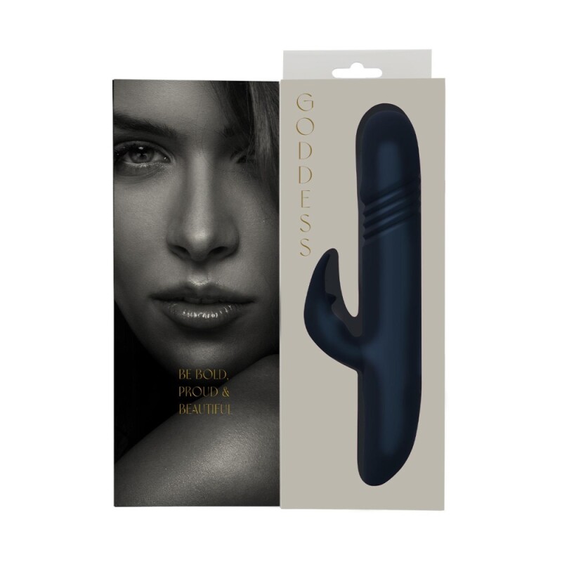 Вібратор-кролик Dreamtoys Zephyros з фрикціями, синій, 23 х 3.7 см - Зображення 7