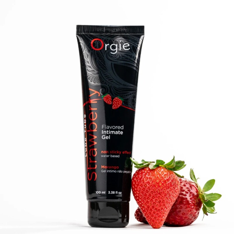 Їстівний лубрикант Orgie Lube Tube зі смаком полуниці, 100 мл - Зображення 1