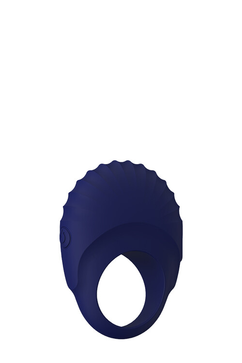 Ерекційне віброкільце Dream Toys Blue Evolution Pallas, синього кольору - Зображення 2