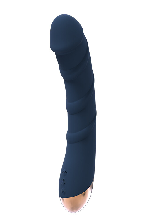 Вібратор для точки G Dream Toys Goddess Collection з підігрівом, синій, 21 х 3.9 см