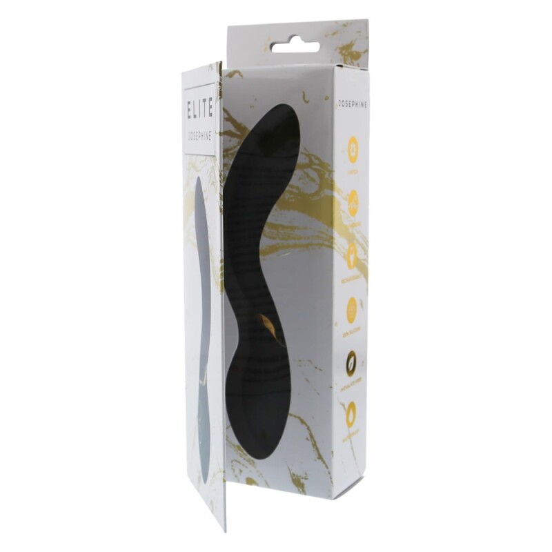 Вібратор для точки G Dream Toys Elite Josephine вигнутий, чорний, 20 х 3.6 см - Зображення 1