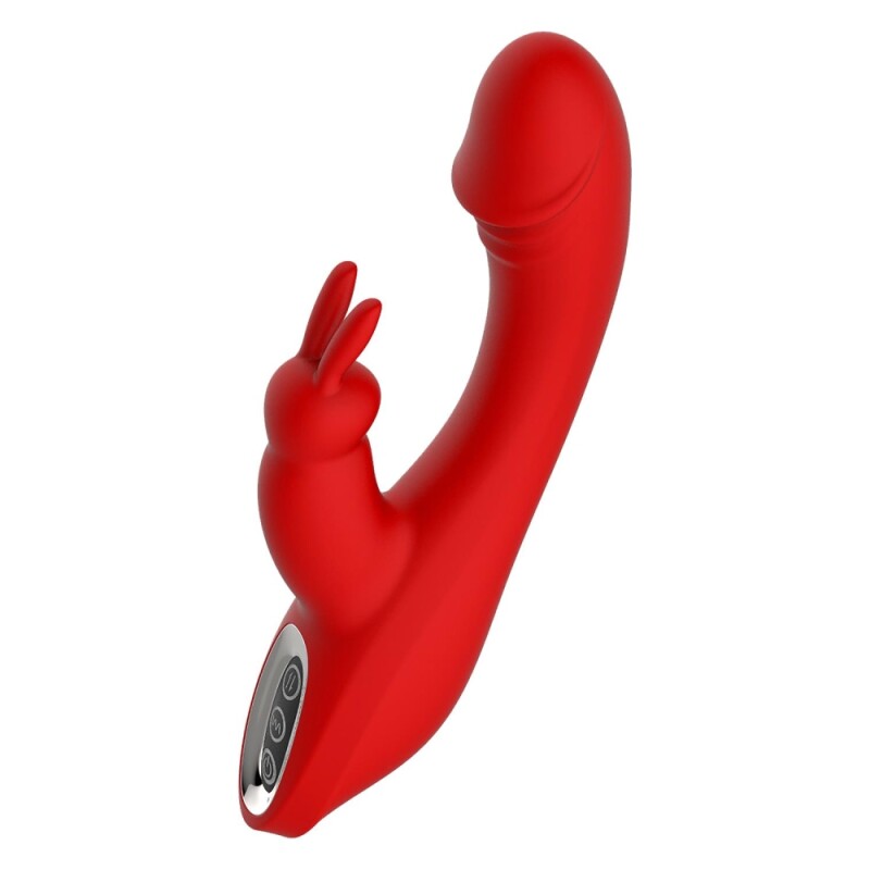 Вібратор-кролик Dream Toys Artemis з вушками, червоний, 21 х 4 см - Зображення 2